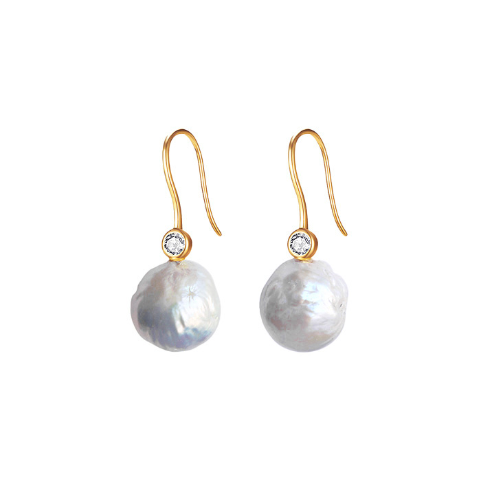Sirena Baroque Pearl Silver Earrings - Stylish & Healing Gem Jewels